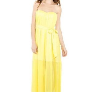 Vintage (2012) BCBG Yellow Evening Gown | Size 10